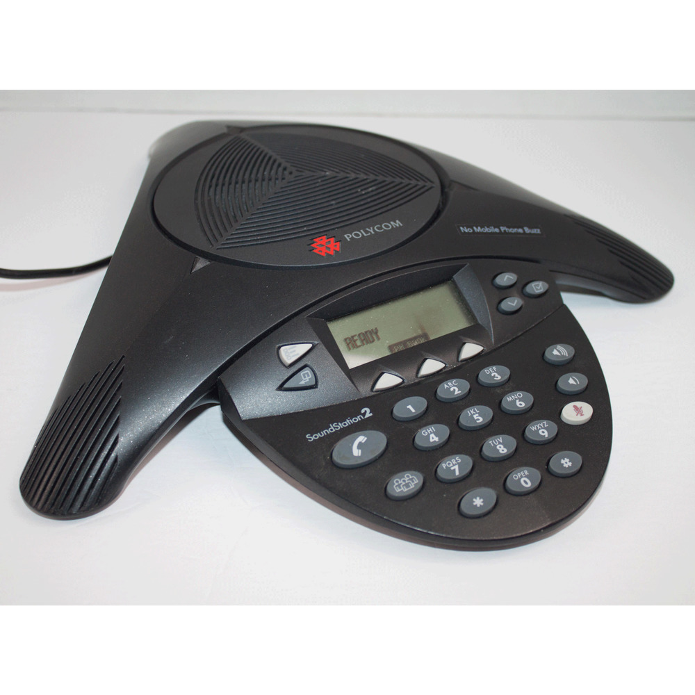 Polycom SoundStation 2 Conference Phone 2201-16200-601 With Plug‎